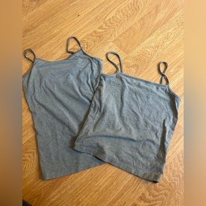 Wild Fable and Miss Attitude grey tanks